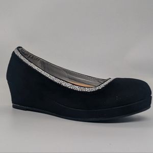 Sonoma Black Suede Wedge Shoes